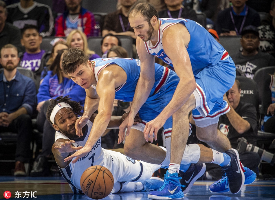 国王横扫灰熊,布伦森惊艳四座 国王横扫灰熊,布伦森惊艳四座